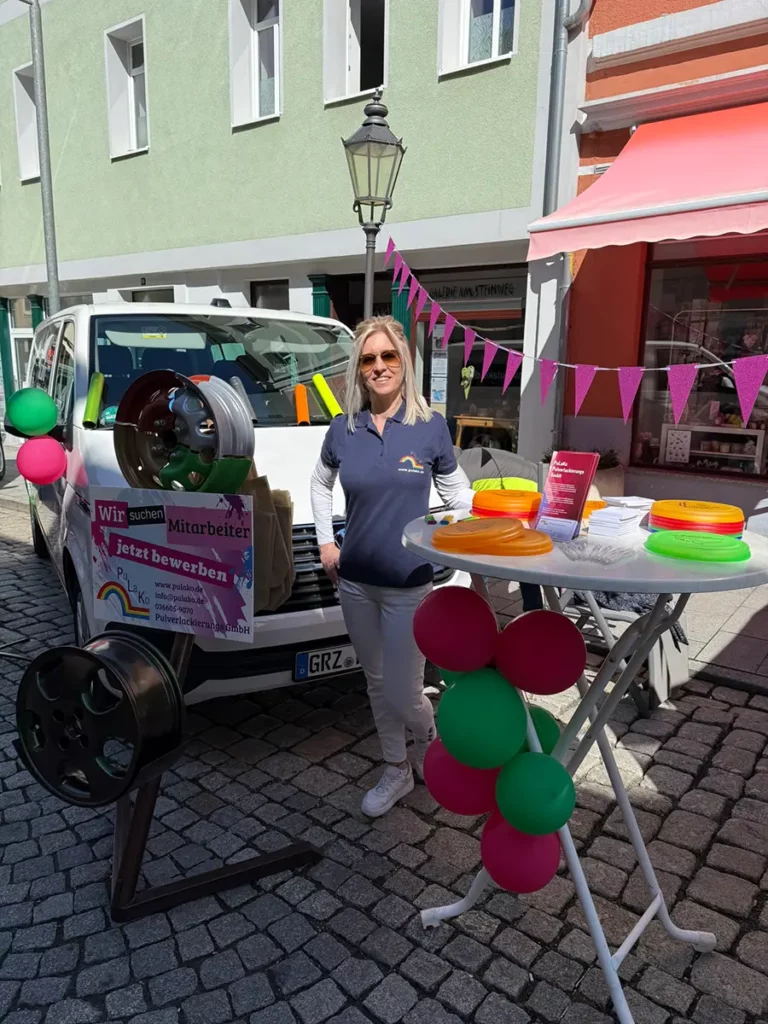 Stand auf dem Frühlingsmarkt in Eisenberg